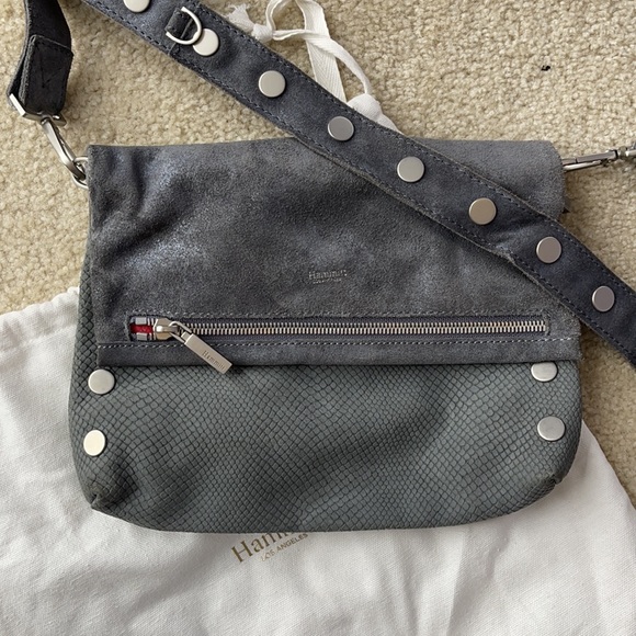 Hammitt Blue Suede crossbody - Picture 2 of 6